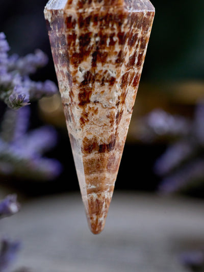 Semi-precious Gemstone - Aragonite Pendulum
