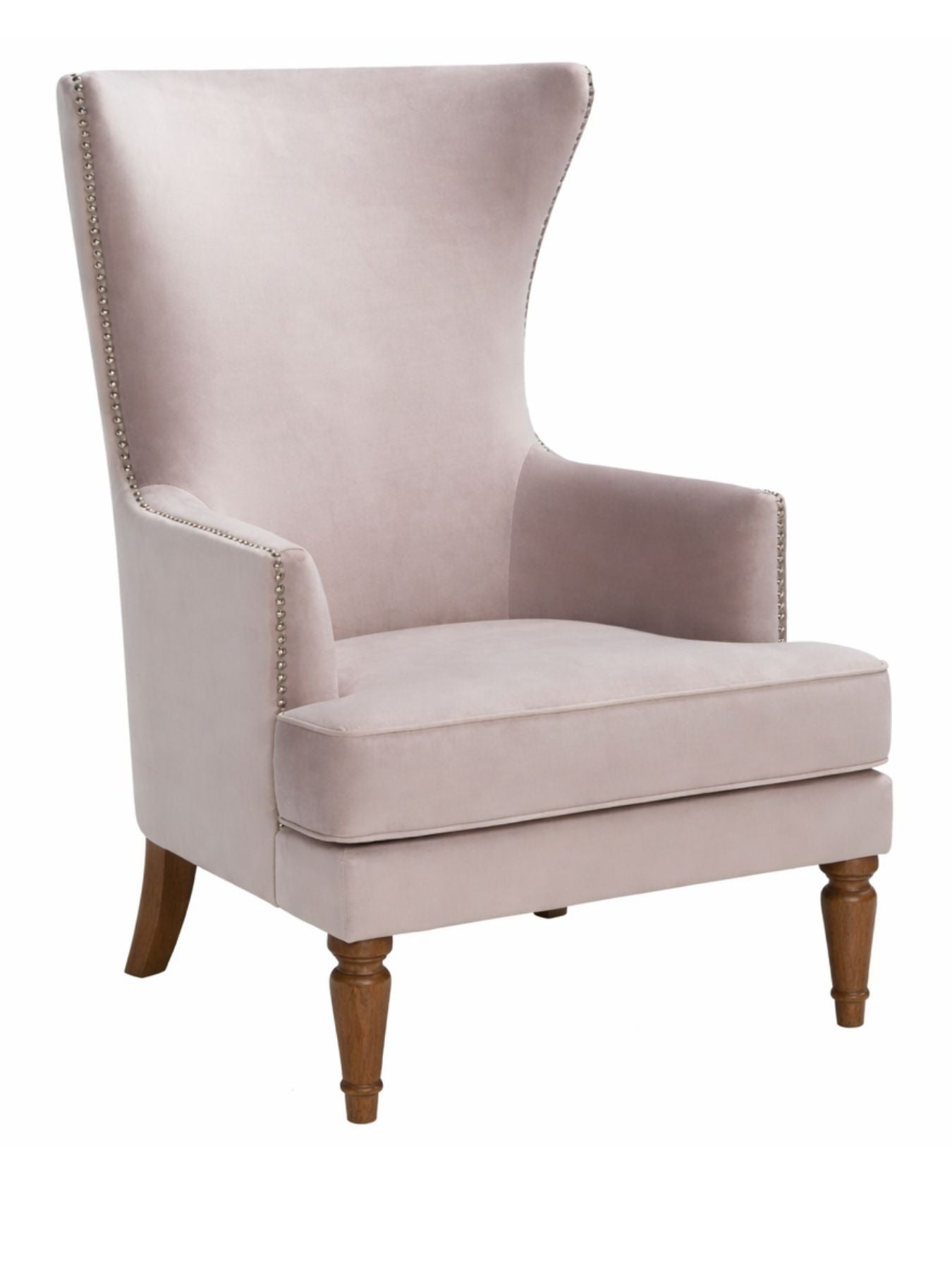 Elysian Velvet Wingback Accent Chair