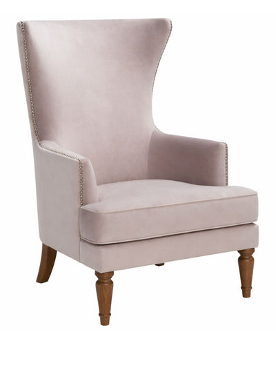 Elysian Velvet Wingback Accent Chair