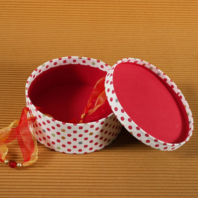 Polka Dot Round Gift Box