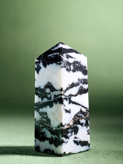 Semi-precious Gemstone - Zebra Jasper Tower