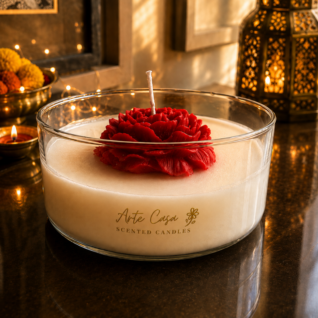 Crimson Bloom Festive Gift Basket – Premium Diwali Gift Hamper - https://artecasa.in/