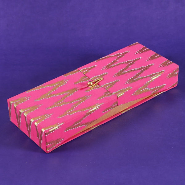 Ikat Pink 3 Partition Box