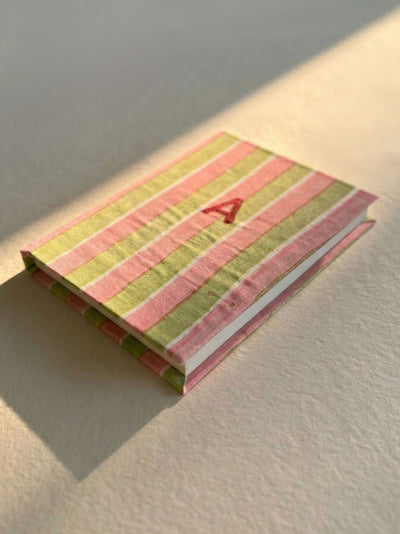 Handcrafted Customised A5 Diary Journal Notebook l Handmade Paper l Your Letter Candy