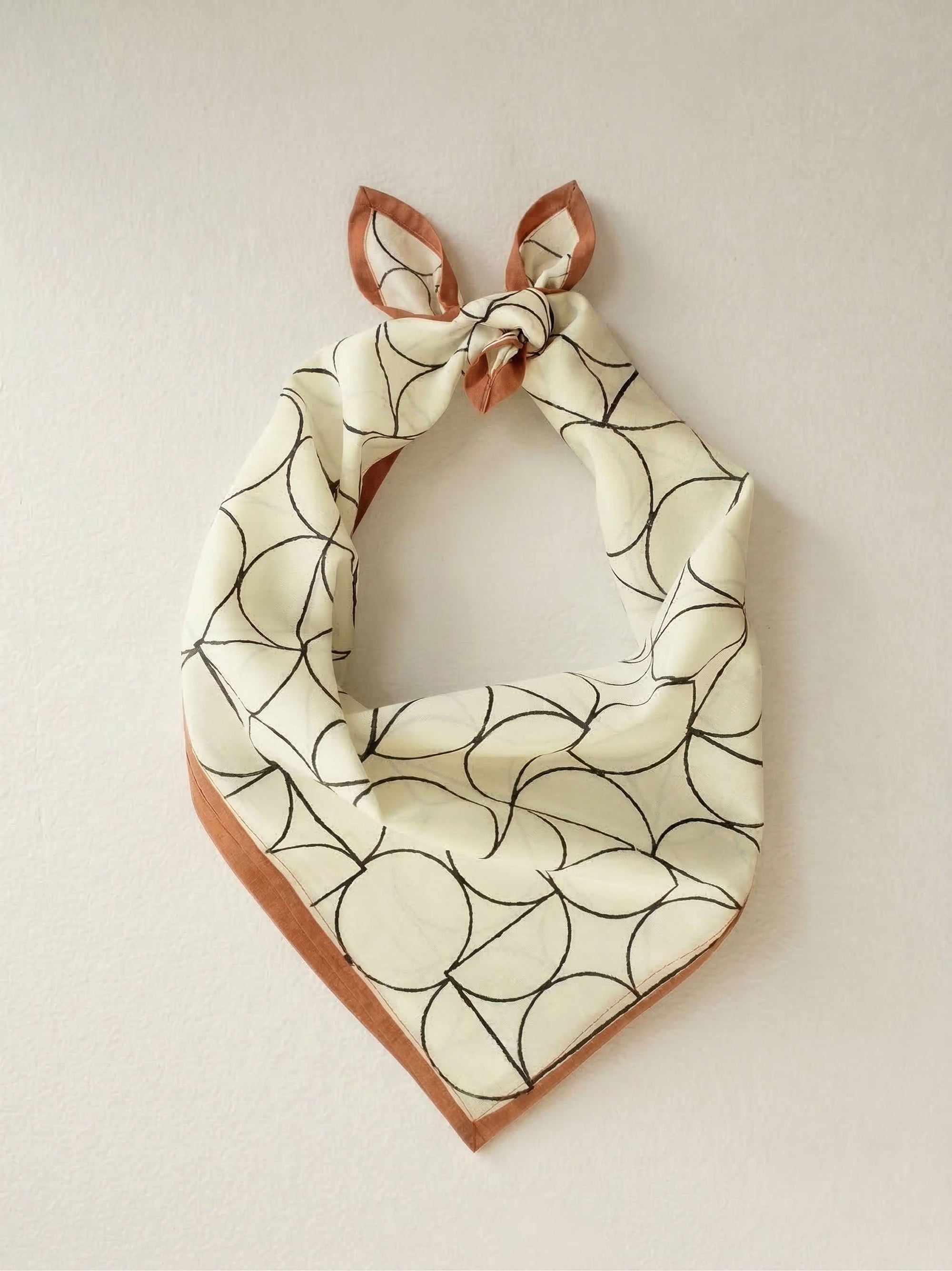 Cotton Square Scarf - Art Deco