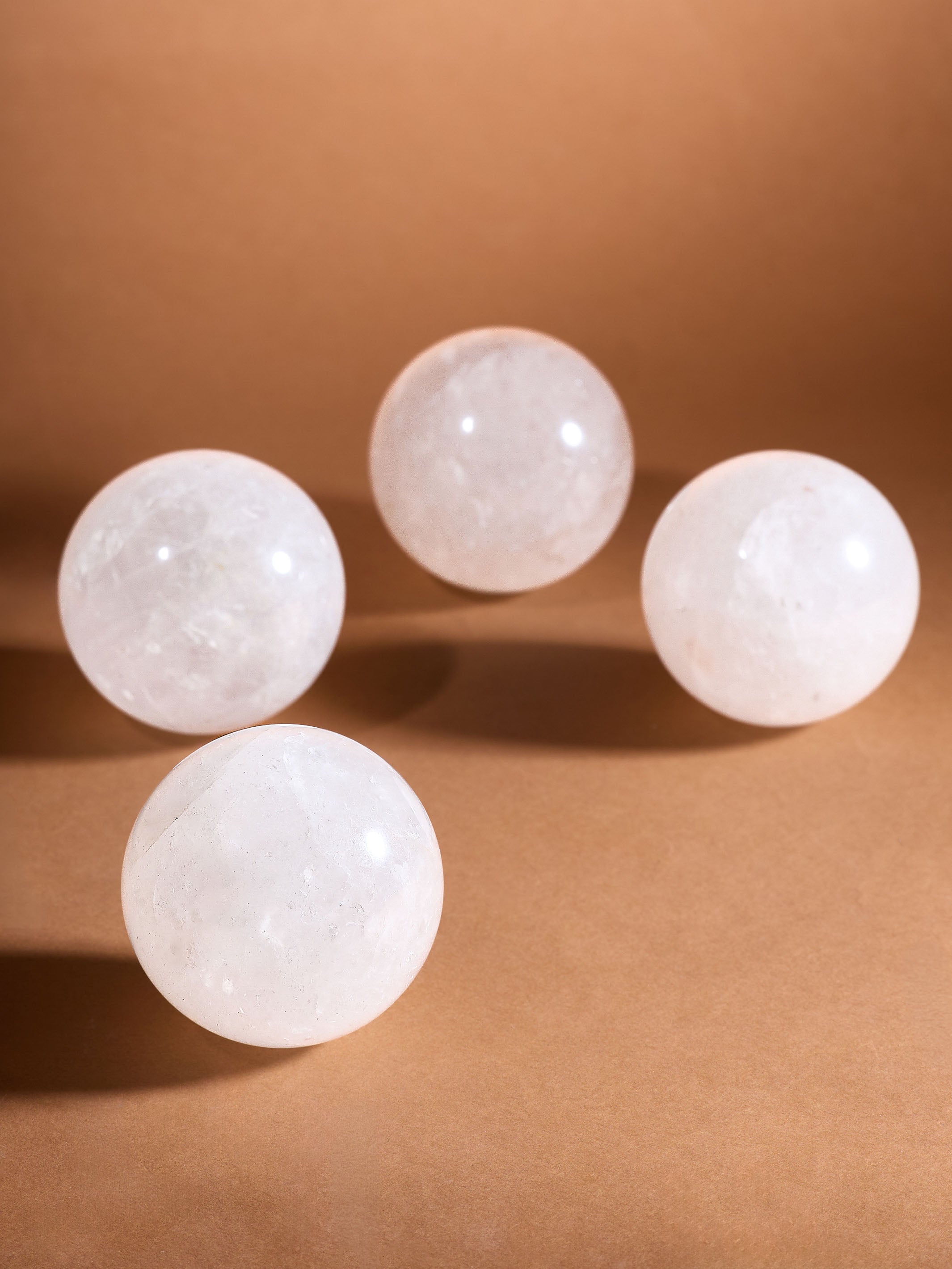 Semi-precious Gemstone - White Crystal Ball (Medium)