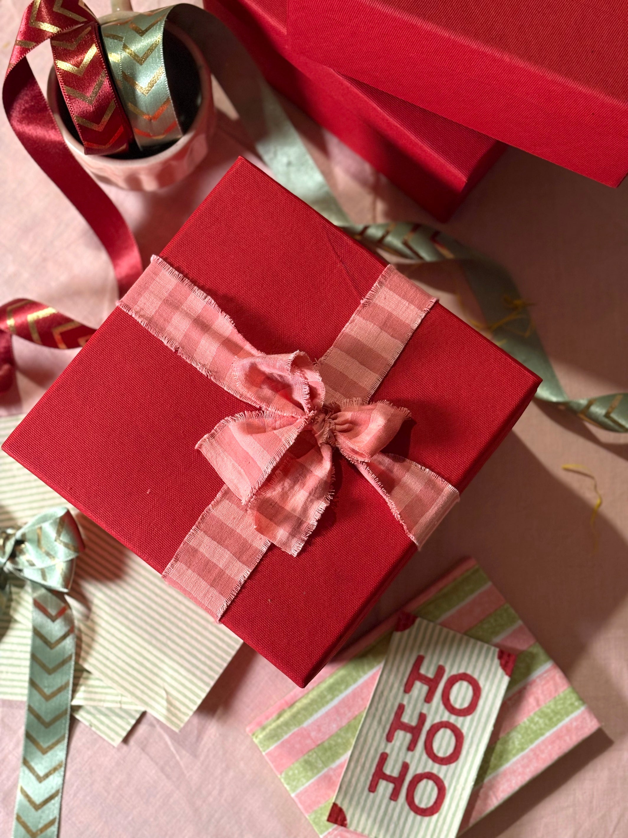 Green Checks Christmas Hamper - Personalised Lifestyle Gift Box