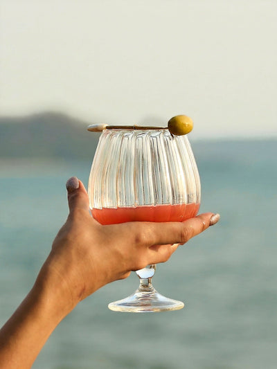 Royal Chalice Fluted Goblet Glass | 600 ml