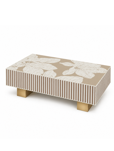 Inlay Luxom Hibiscus Rectangular Coffee Table