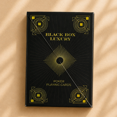 Midnight Royale Playing Cards Gift Box | Diwali Gift Hamper with Matka Candle - https://artecasa.in/