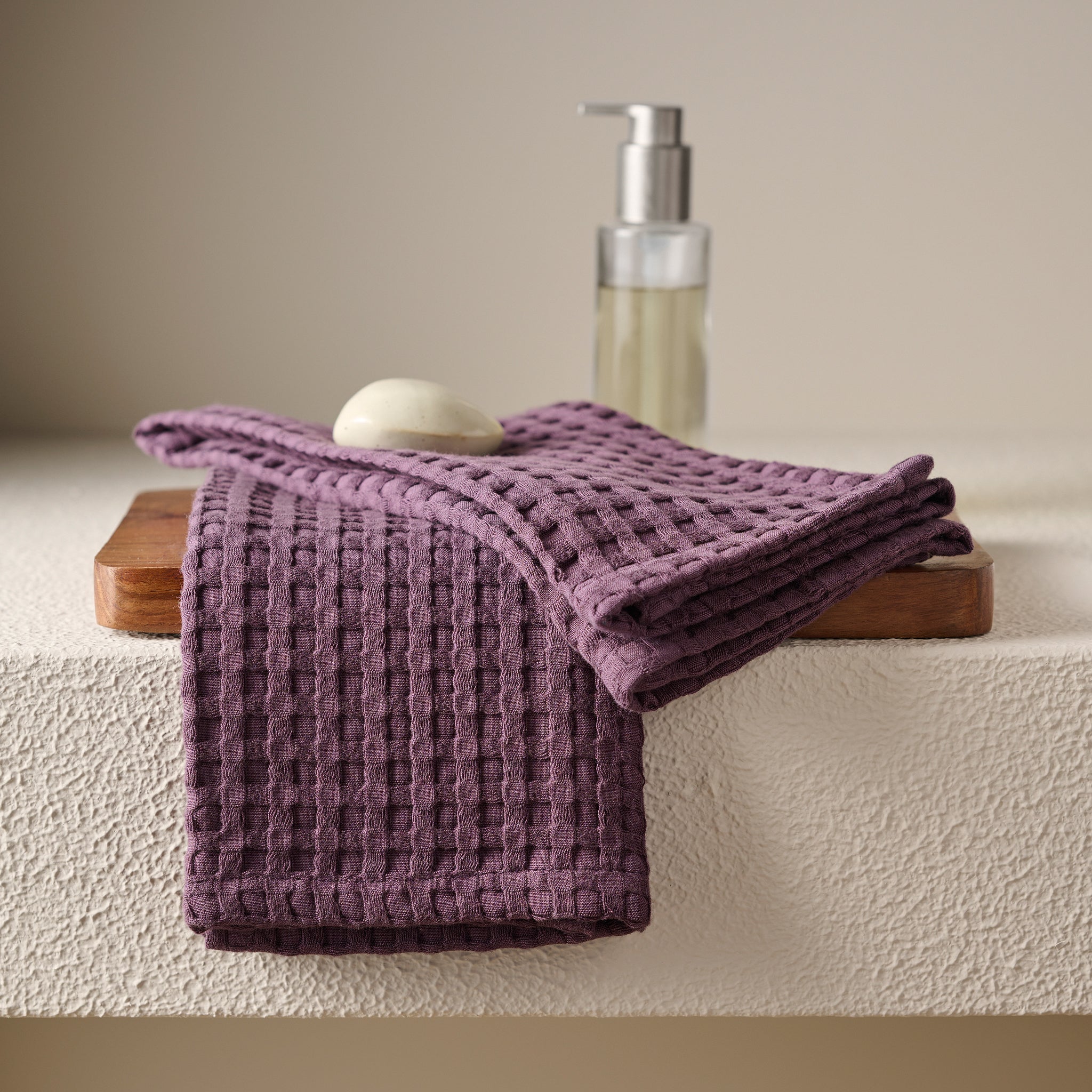Mosaic | Cotton Bamboo | Waffle | Bath Set - Product Image 