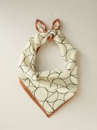 Cotton Square Scarf - Art Deco