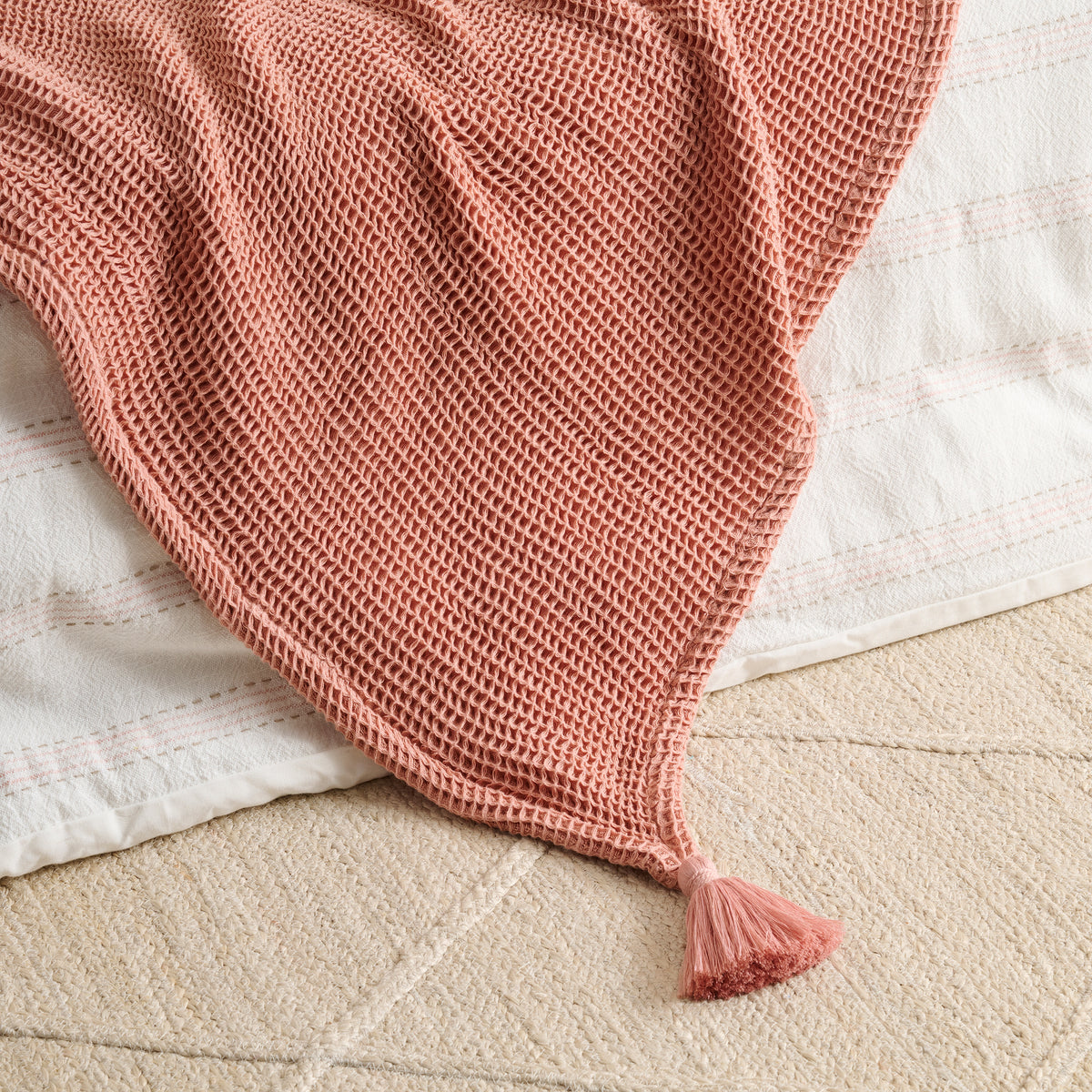 Sea Sponge Cotton Waffle Throw