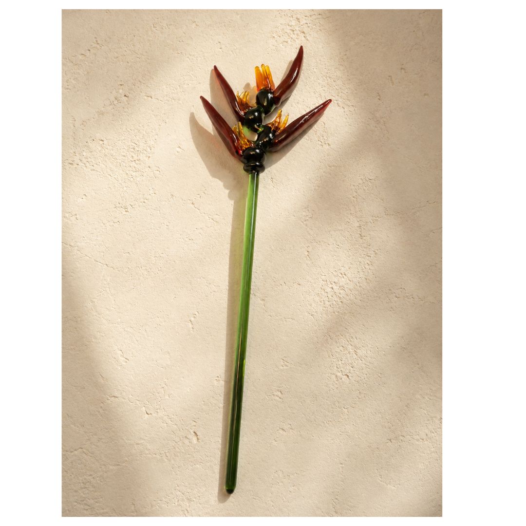 Heliconia – Nectar Vessel Edition | Bouquet Gift set of Stem + Vase