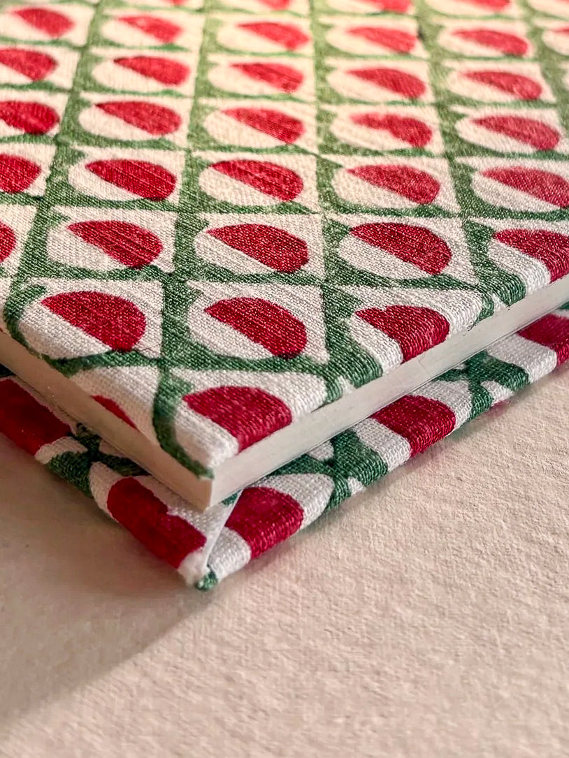 Handcrafted Sustainable A5 Diary Journal Notebook l Handmade Paper l Mosaic