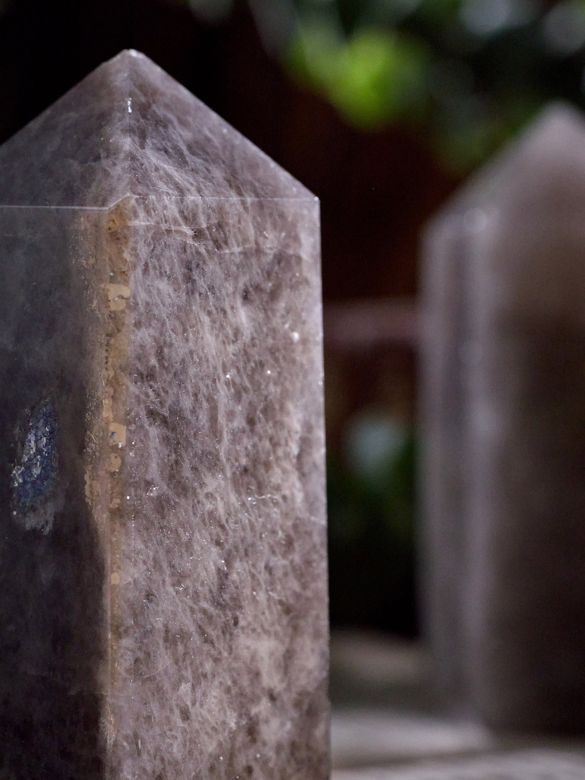 Semi-precious Stone - Smoky Quartz Tower (Dark)