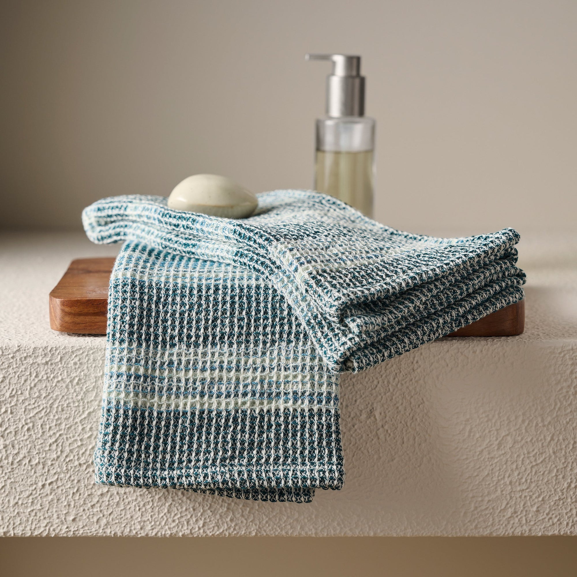 Aura | Cotton | Waffle Space Dyed | Bath Set