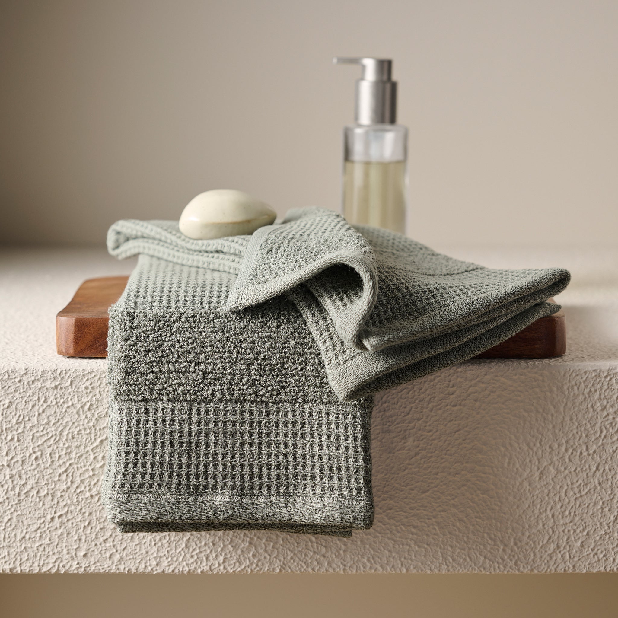 Pocket Square | Cotton | Waffle Terry | Bath Set