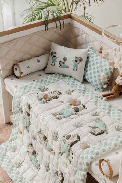 Zig-Zag Adventures  Organic Cotton Bolster Set