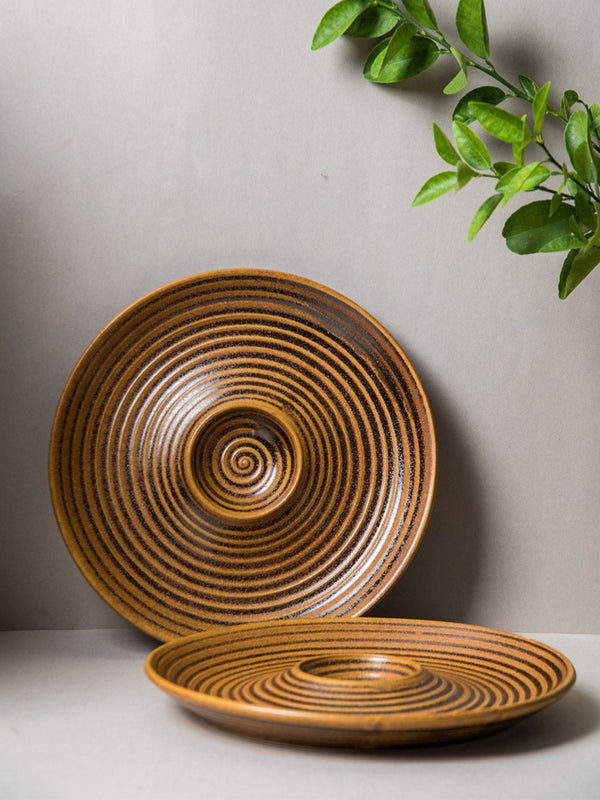 Ceramic Chip & Dip Platter - Savannah