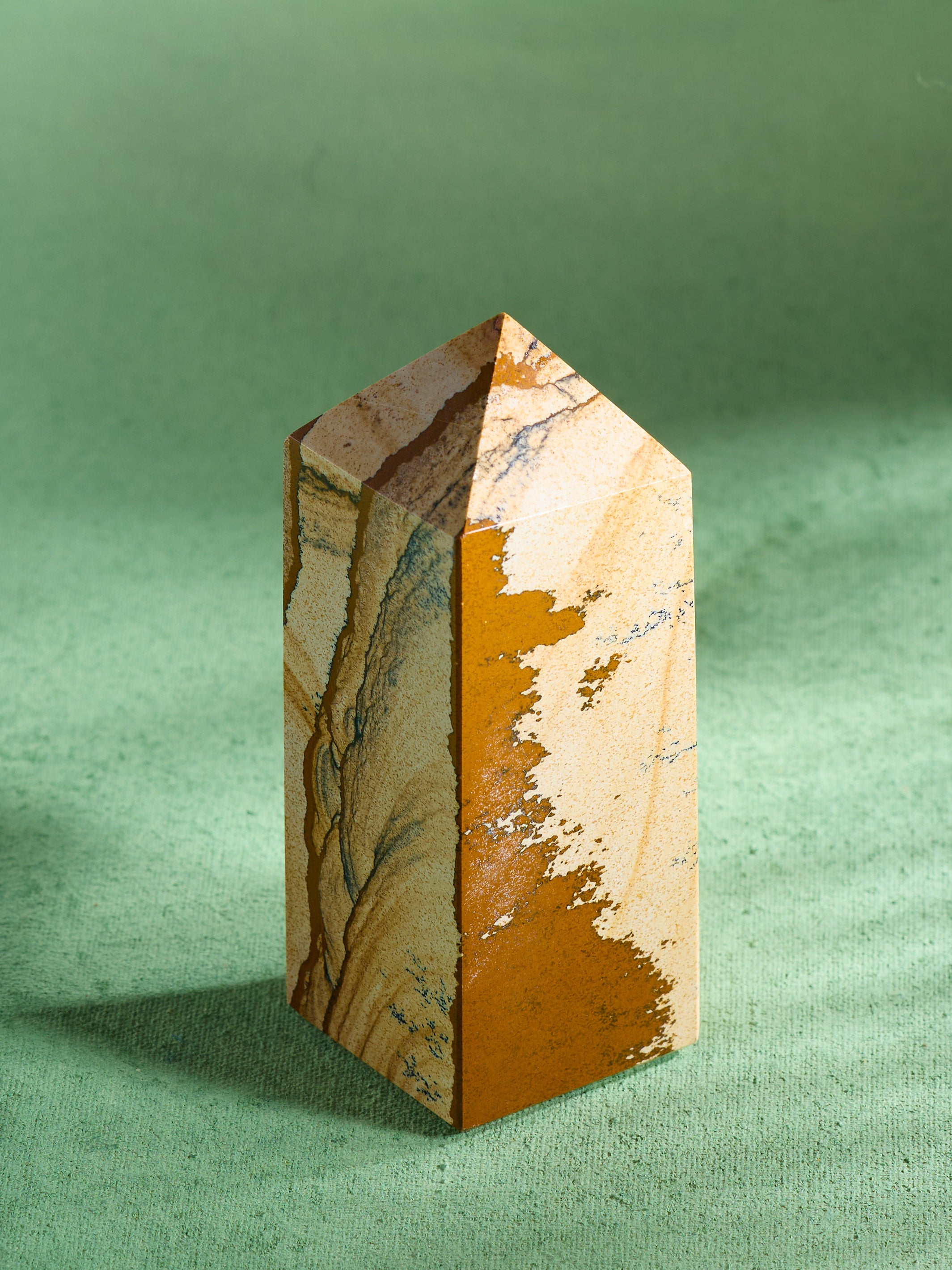 Semi-precious Gemstone - Picture Jasper Tower