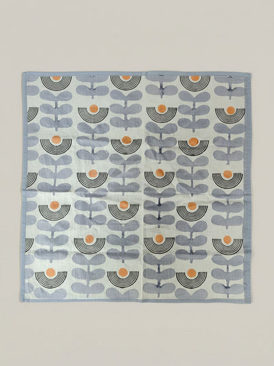 Cotton Square Scarf - Mid Modern Floral