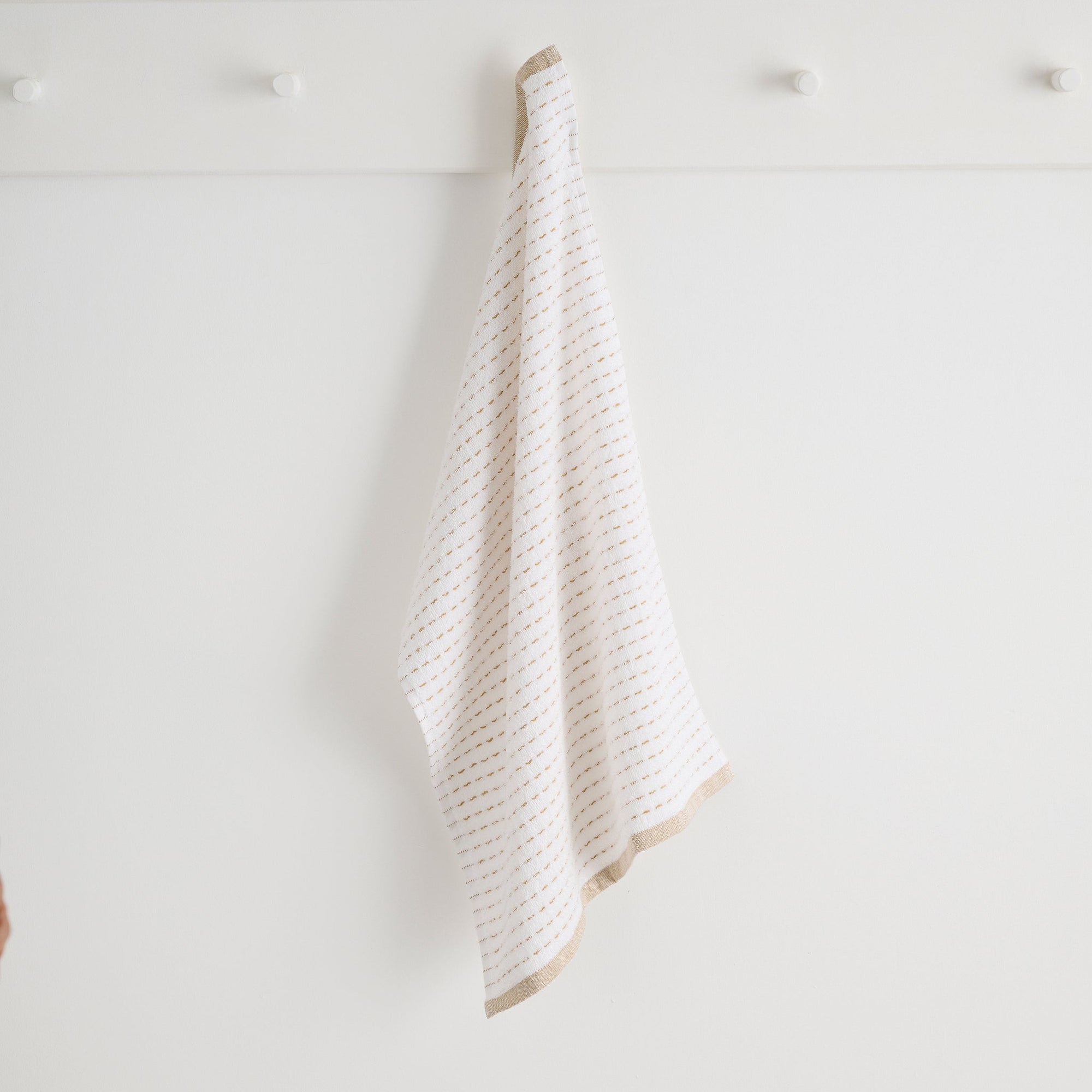 Drizzle | Cotton | Dobby Stripe Terry | Hand Towel