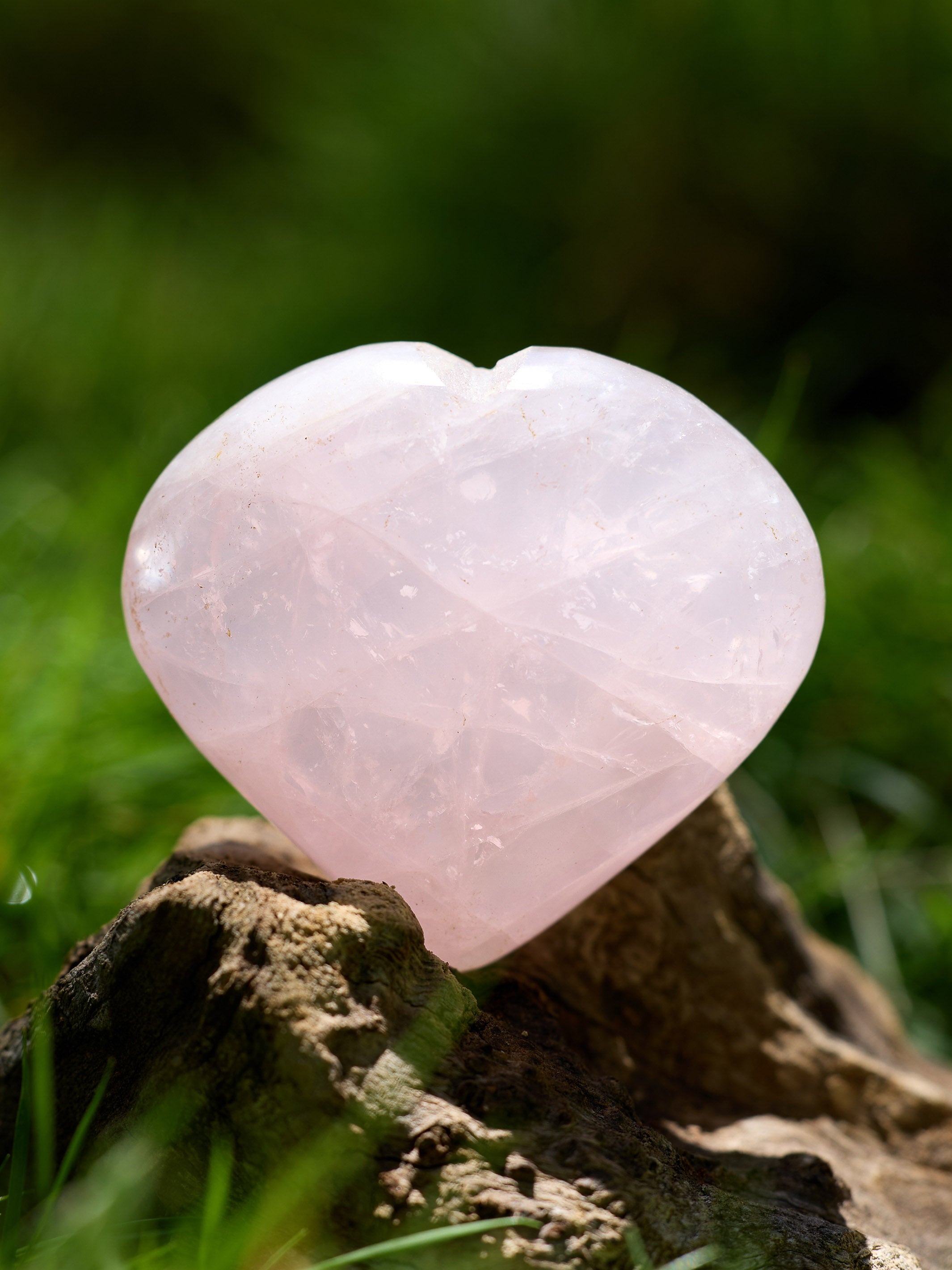Semi-precious Gemstone - Rose Quartz Heart