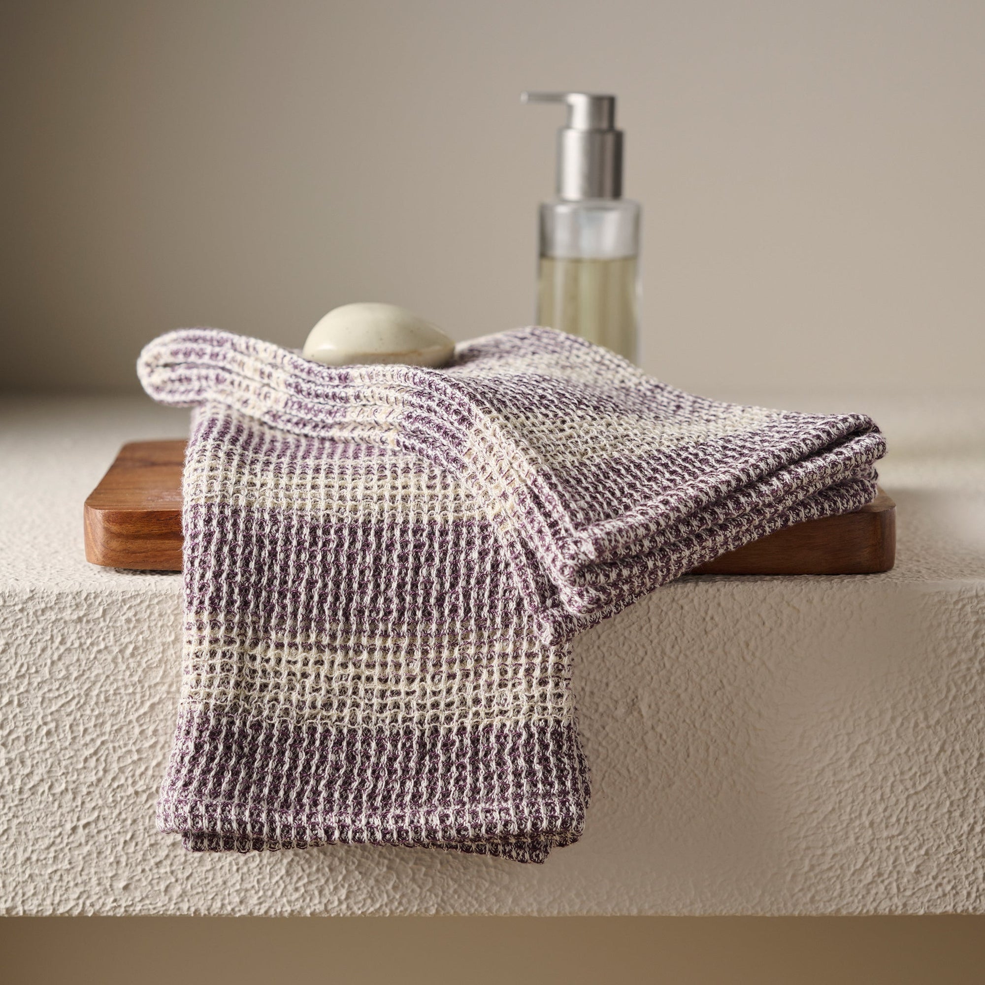 Aura | Cotton | Waffle Space Dyed | Bath Set