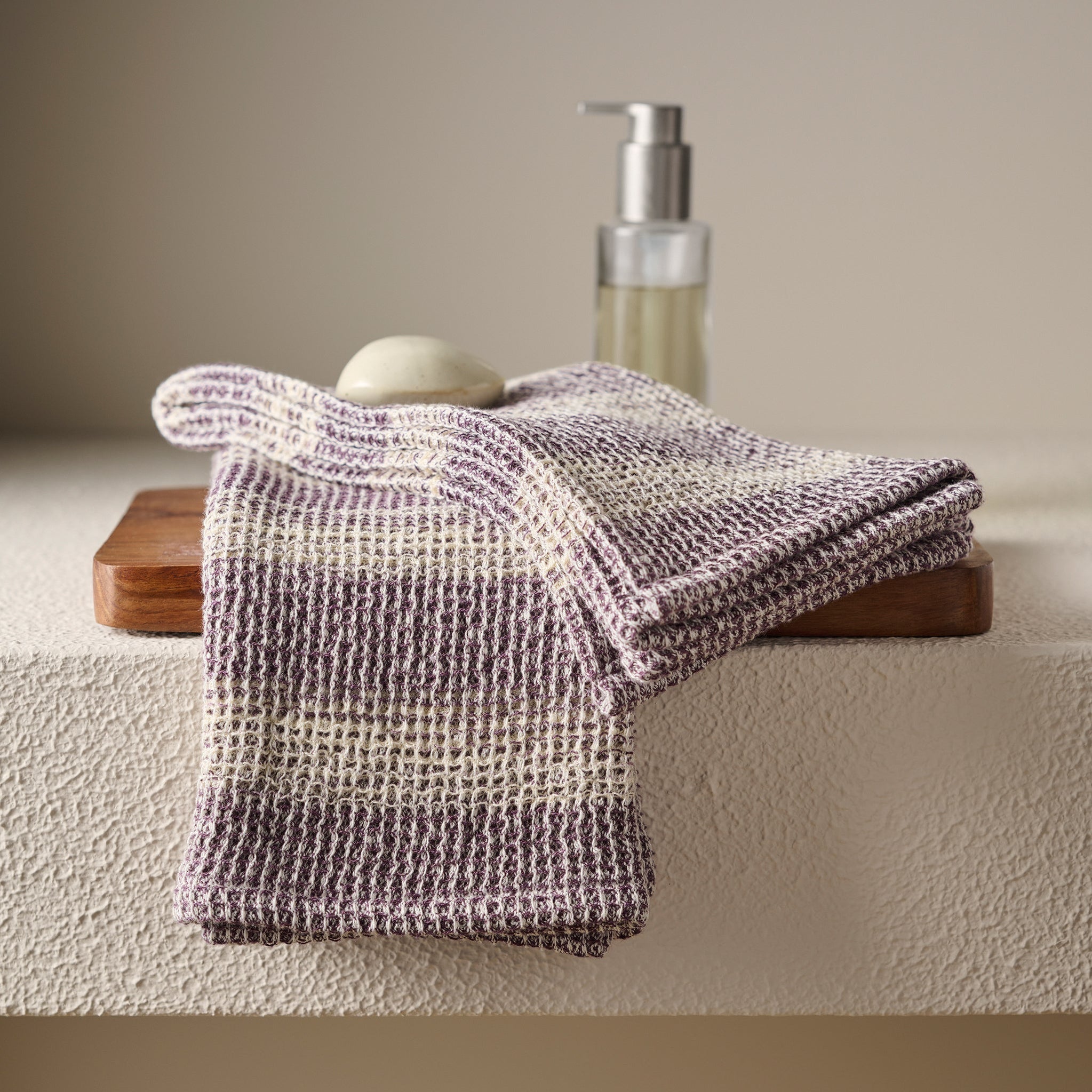 Aura | Cotton | Waffle Space Dyed | Bath Set