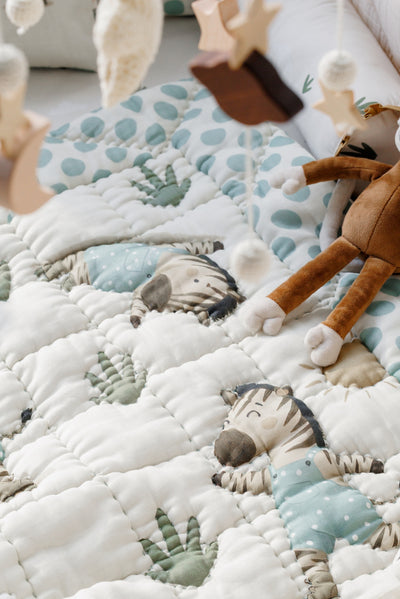 Zig-Zag Adventures Organic Cotton Baby Quilt