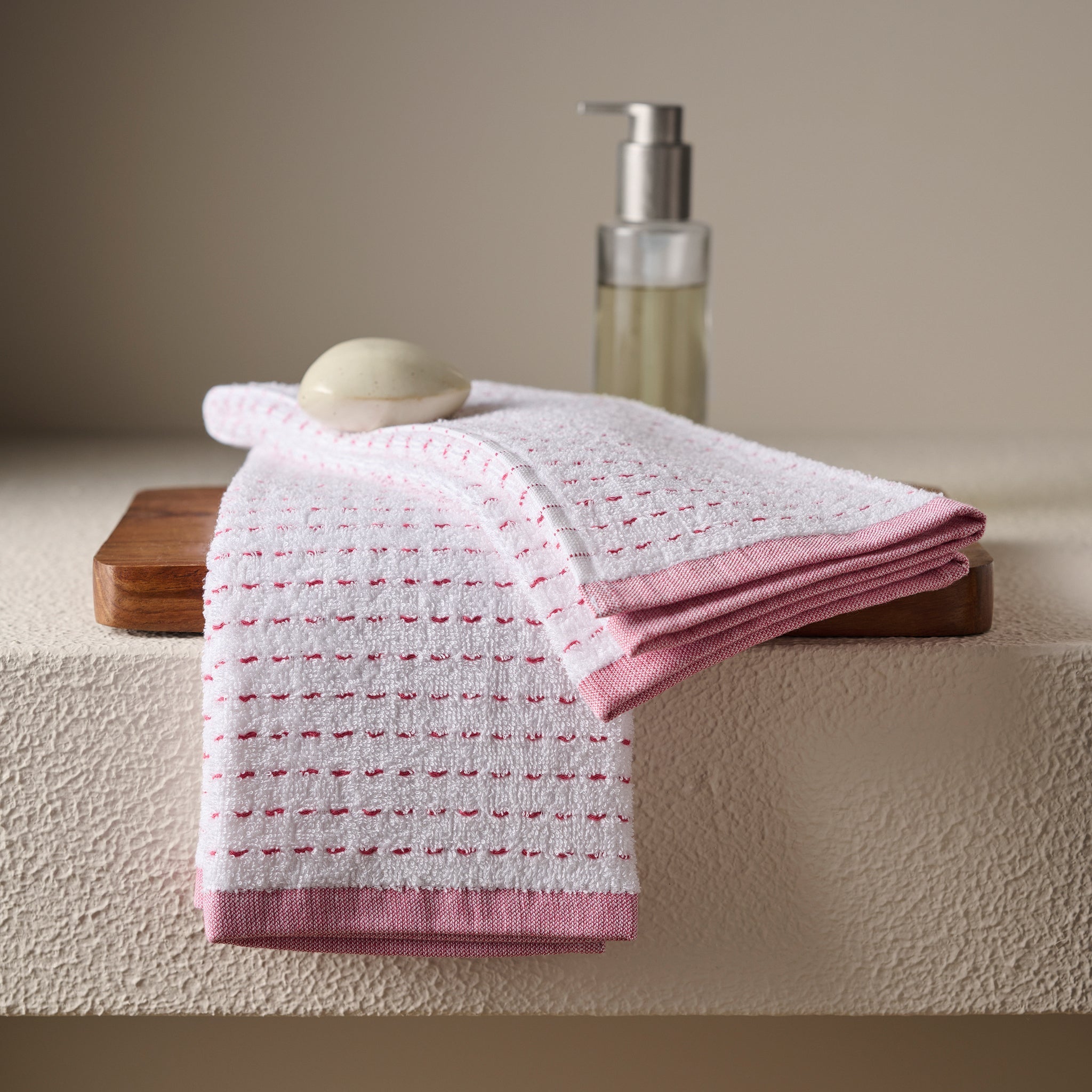 Drizzle | Cotton | Dobby Stripe Terry | Bath Set