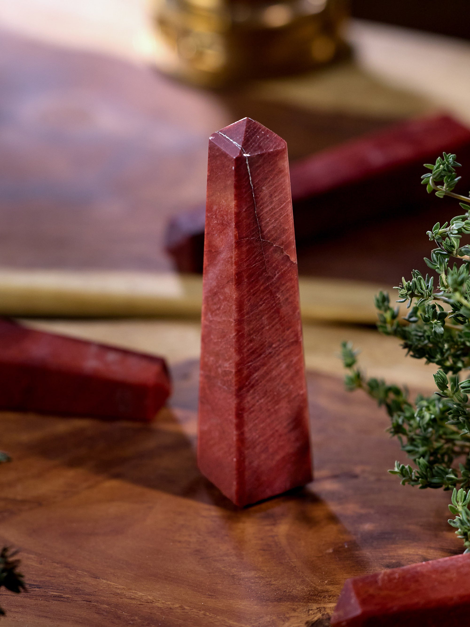 Semi-precious Gemstone - Red Jasper Tower