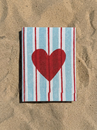 Handcrafted Sustainable A5 Diary Journal Notebook l Handmade Paper l Heart Pop