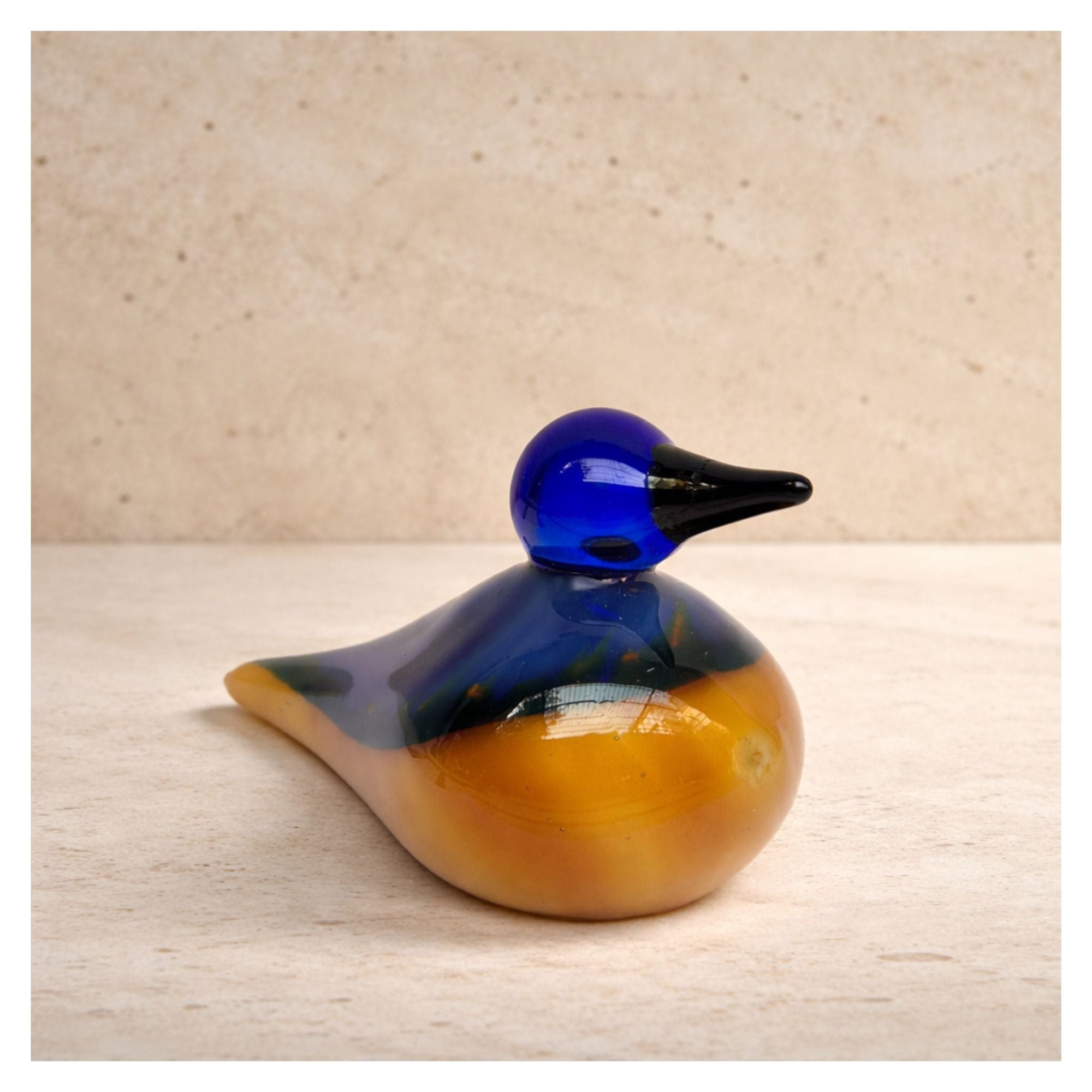 Cobalt Dusk - Handblown Glass Bird