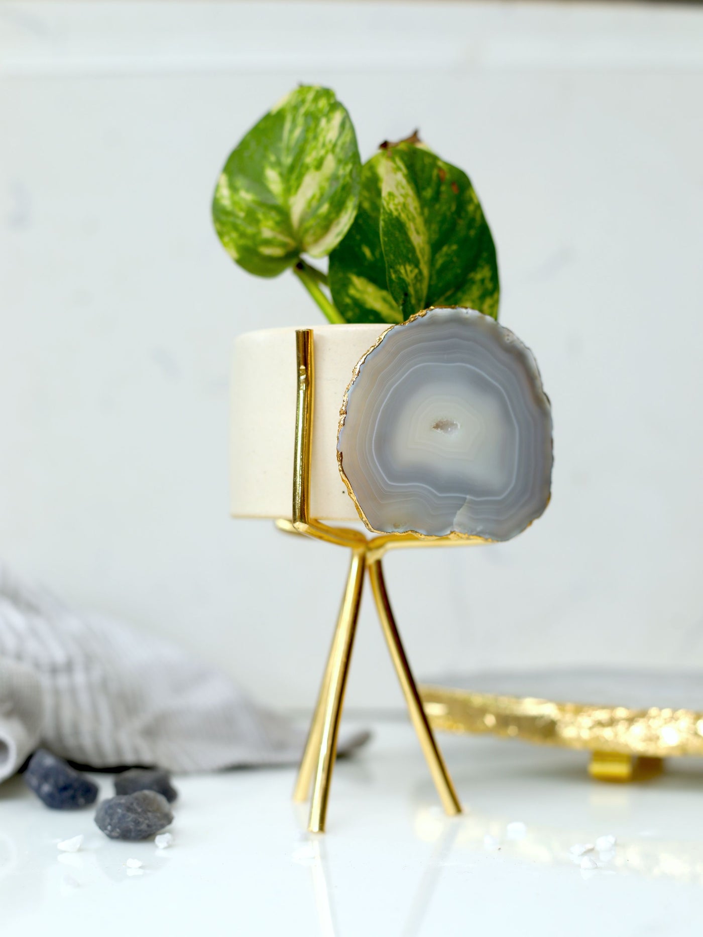 Agate Planter Natural