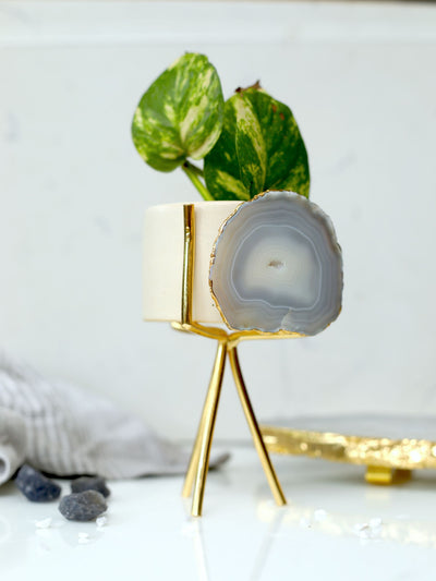 Agate Planter Natural