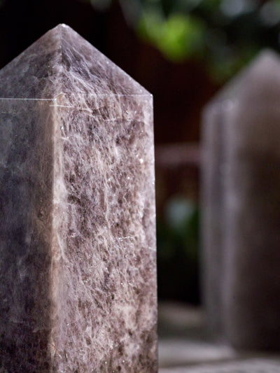 Semi-precious Stone - Smoky Quartz Tower (Dark)