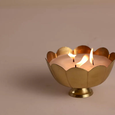 Mini Brass Candle Urli