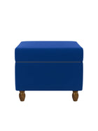 Modern Trunk Storage Ottoman- Royal Blue