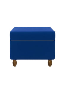 Modern Trunk Storage Ottoman- Royal Blue