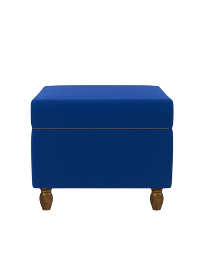 Modern Trunk Storage Ottoman- Royal Blue