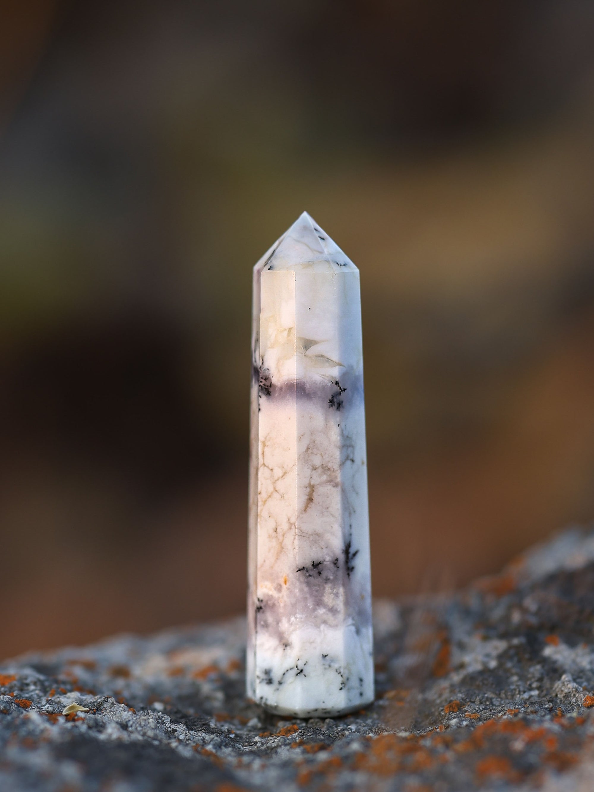 Gemstone Tower | Dendrite Opal Obelisk