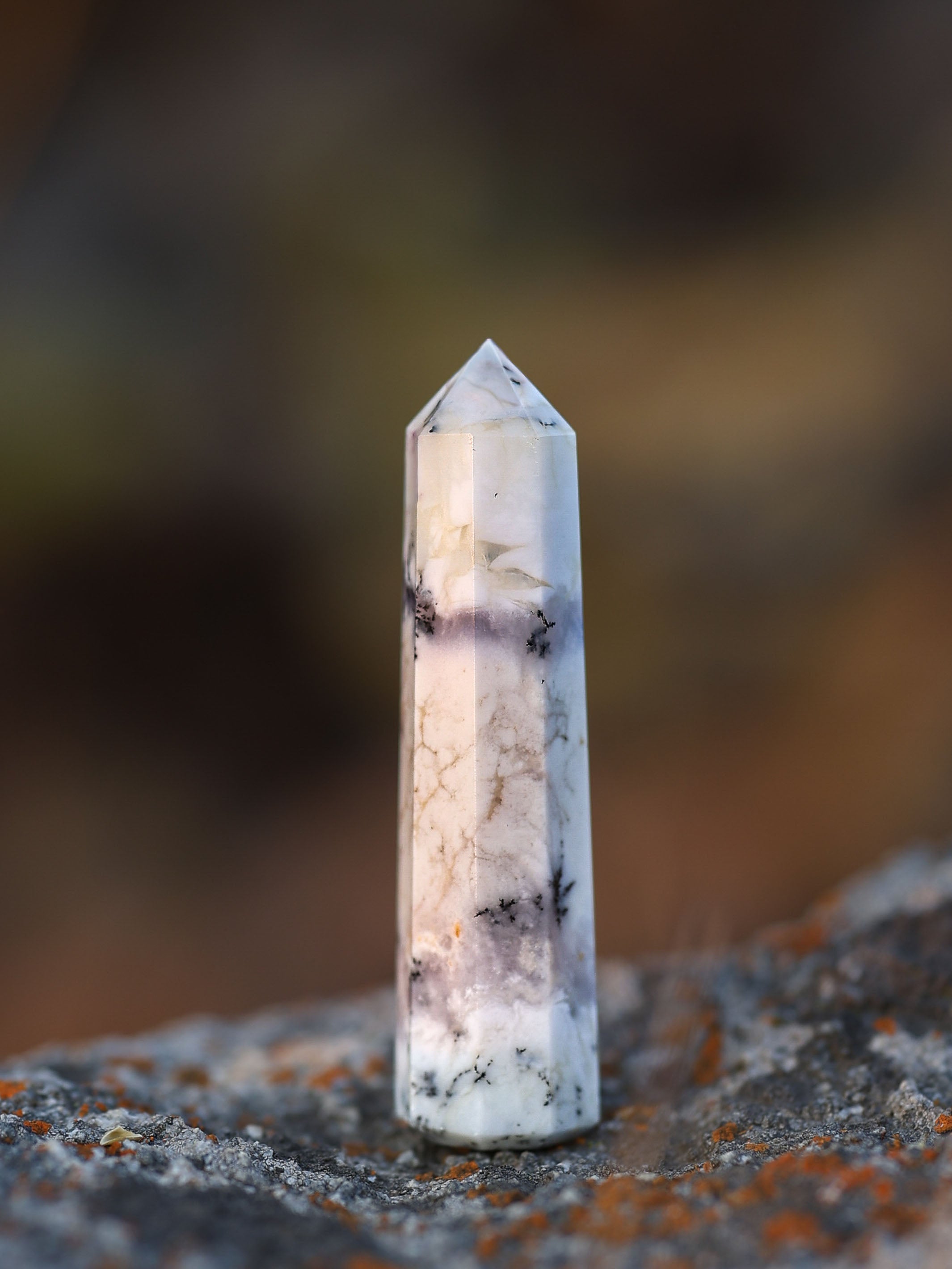 Gemstone Tower | Dendrite Opal Obelisk