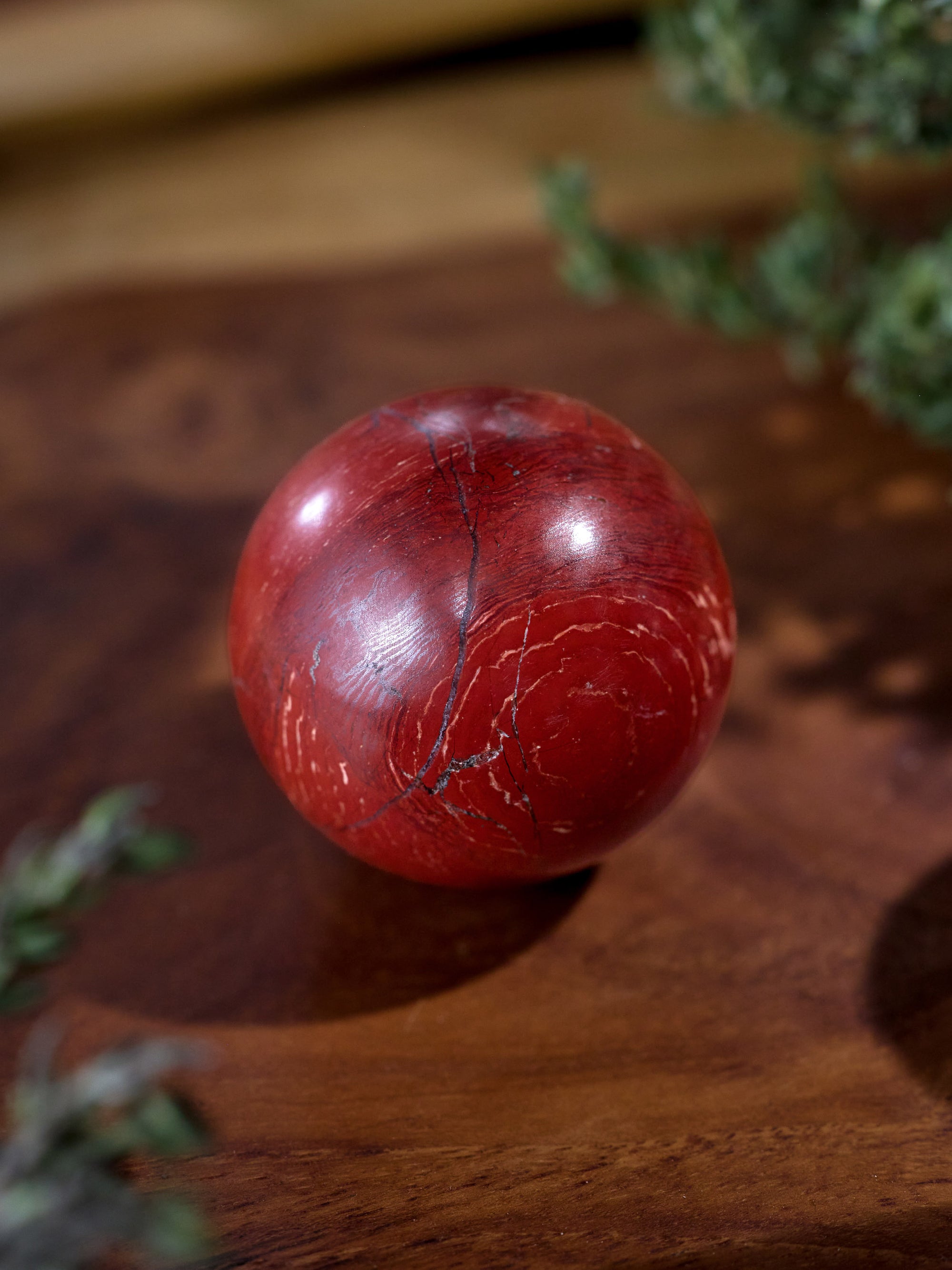 Semi-precious Gemstone - Red Jasper Sphere