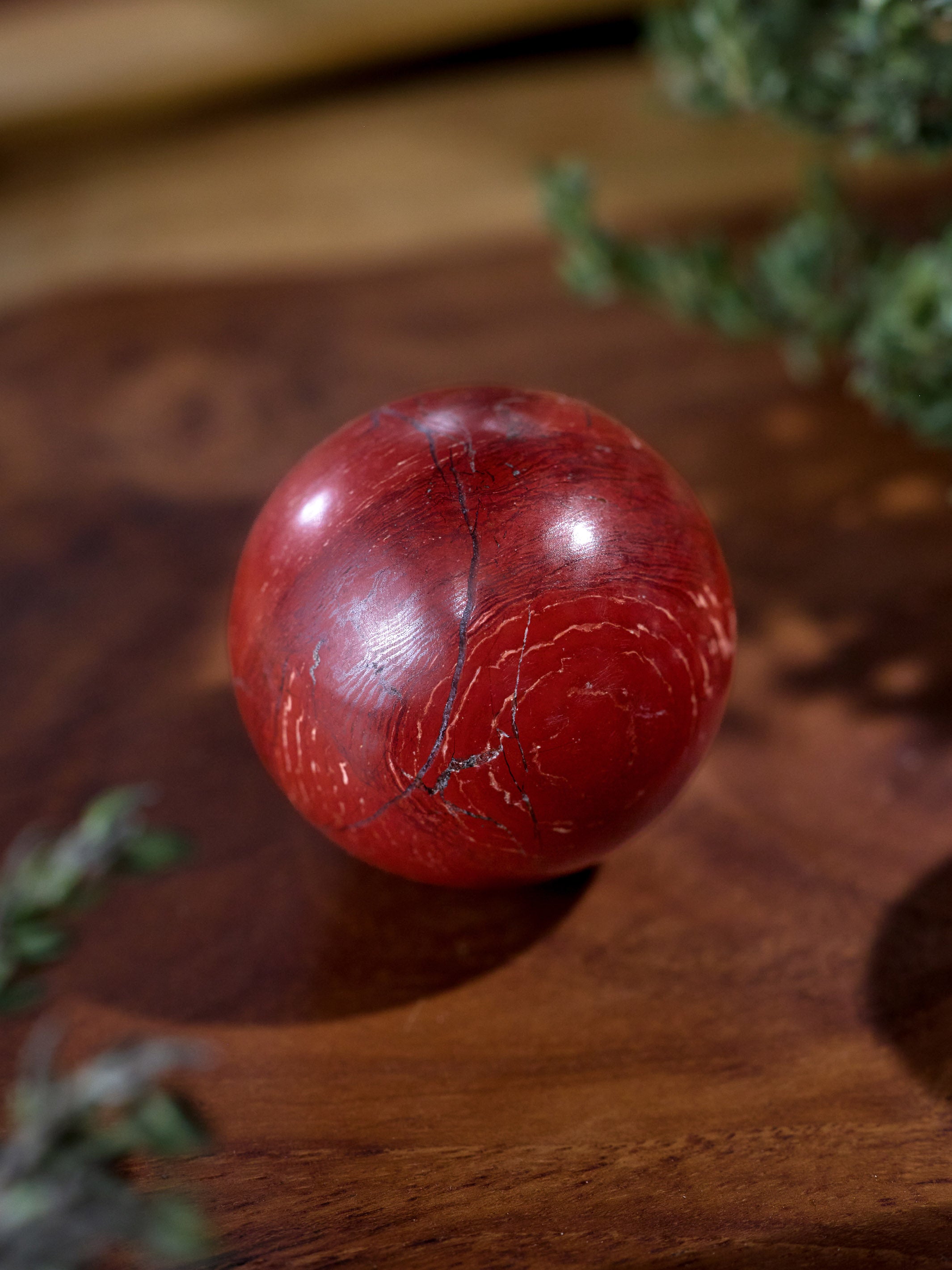 Semi-precious Gemstone - Red Jasper Sphere