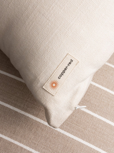 Niseko White Cotton Cushion Cover