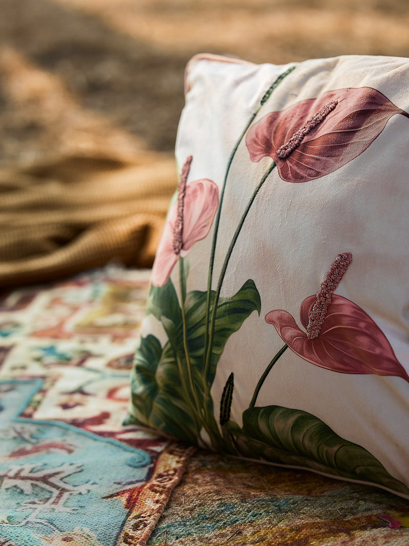 Pankhuri - Multicolor Velvet Cushion Cover