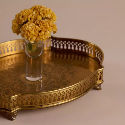 Victorian Curve Tray Large Gold