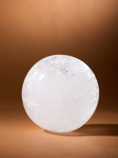 Semi-precious Stone - White Crystal Ball (Large)